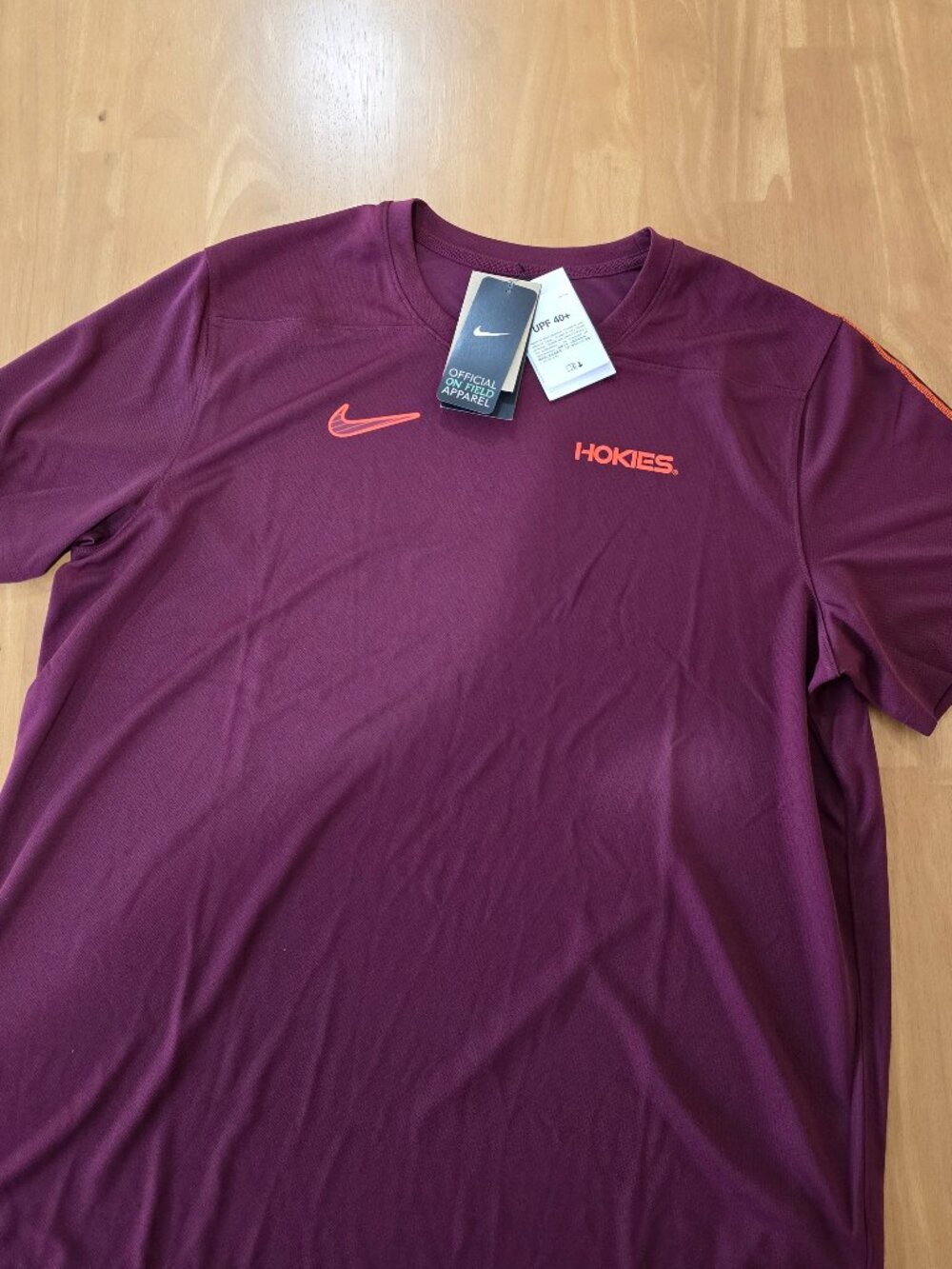 Virginia Tech Hokies‎ Men's Nike Dri Fit SS T-Shirt Maroon MSRP $50 X-Large NWT